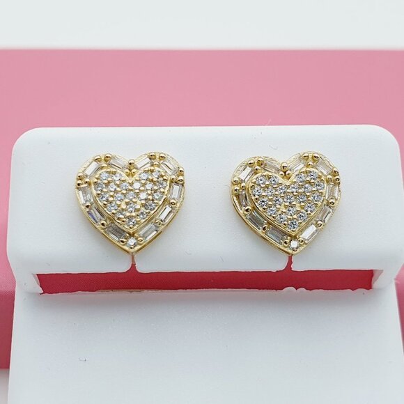 "925 Sterling Silver Cubic Zirconia Earrings, U19254607 - Picture 3 of 11